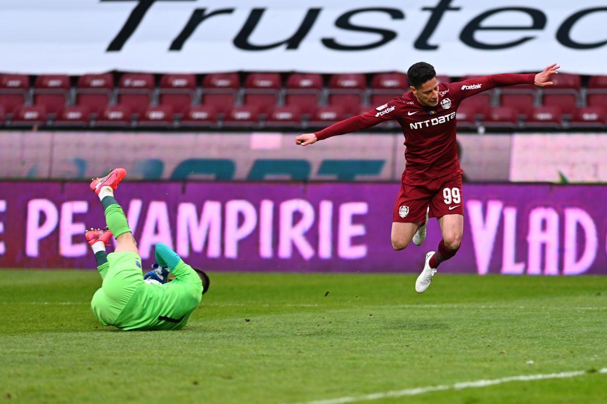 A fost sau n-a fost gol? Faza controversată din CFR Cluj - Clinceni pe care nici reluările TV nu au lămurit-o