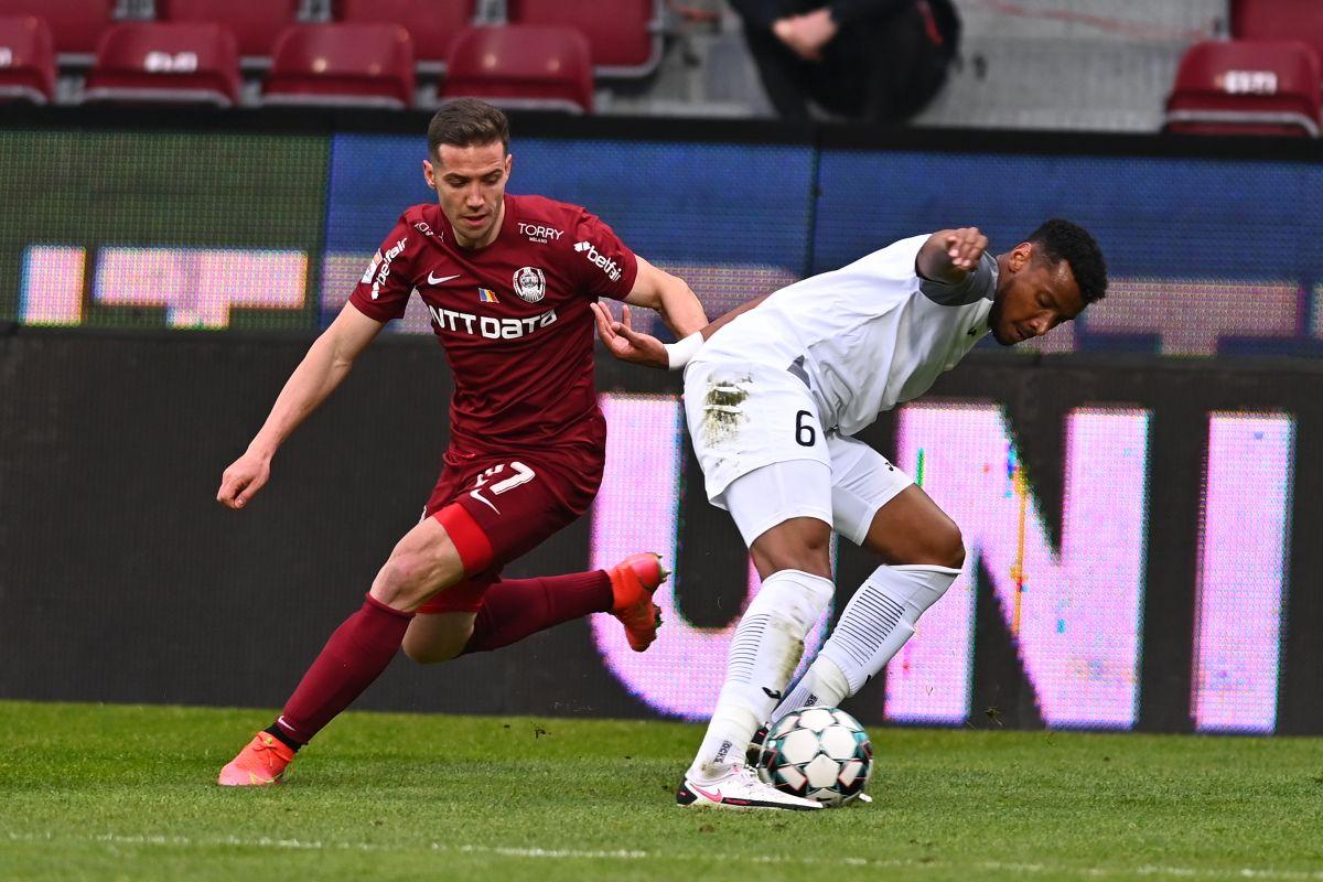 A fost sau n-a fost gol? Faza controversată din CFR Cluj - Clinceni pe care nici reluările TV nu au lămurit-o