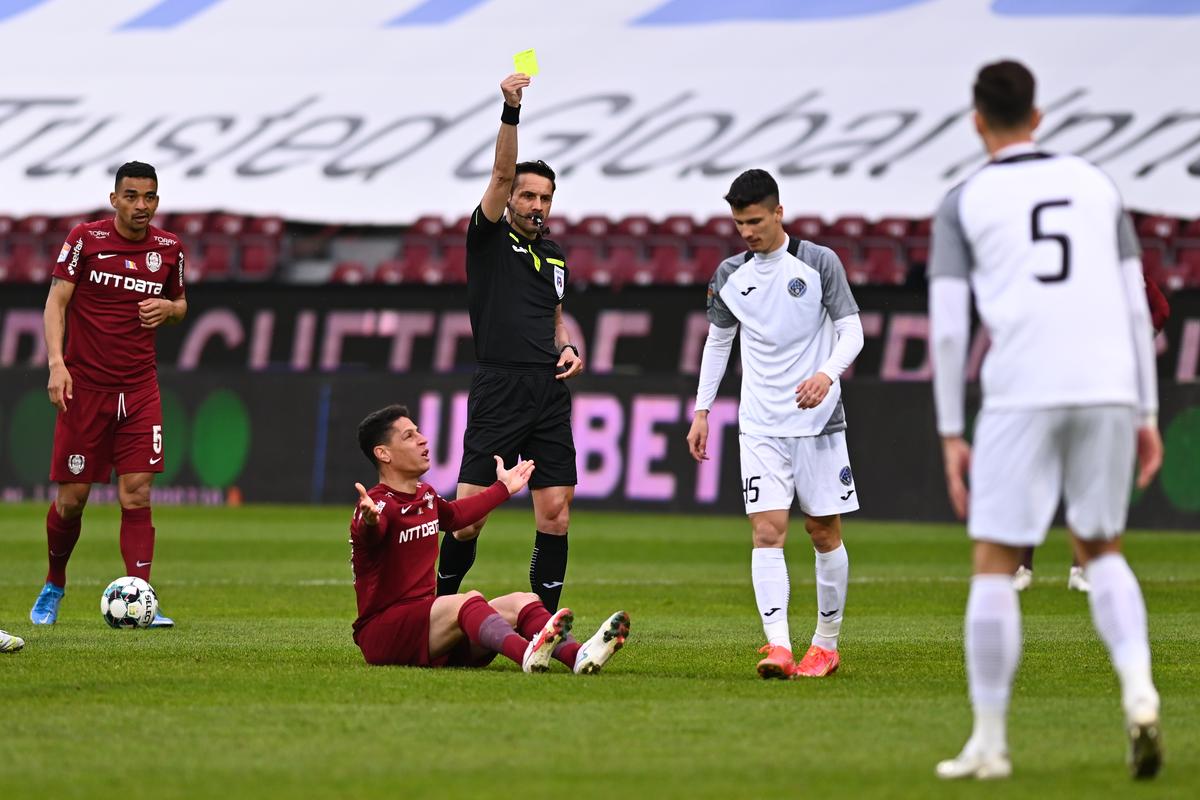 A fost sau n-a fost gol? Faza controversată din CFR Cluj - Clinceni pe care nici reluările TV nu au lămurit-o