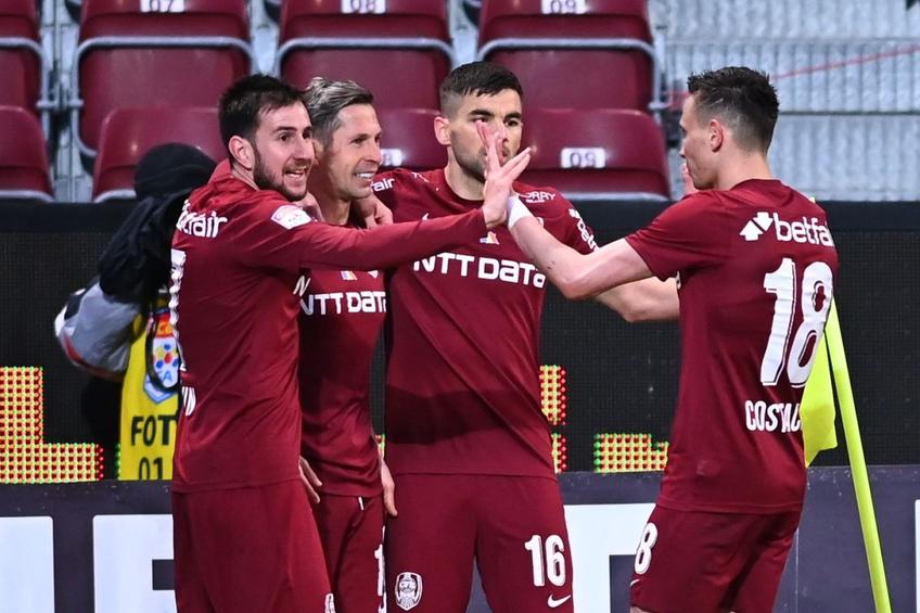 CFR Cluj a învins-o fără emoții pe Academica Clinceni, 3-0, în prima rundă din play-off.