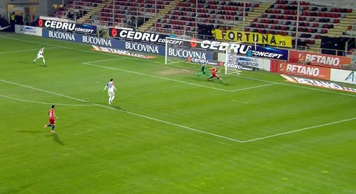 FCSB - FC Botoșani: Eduard Pap, gafă uriașă la Giurgiu