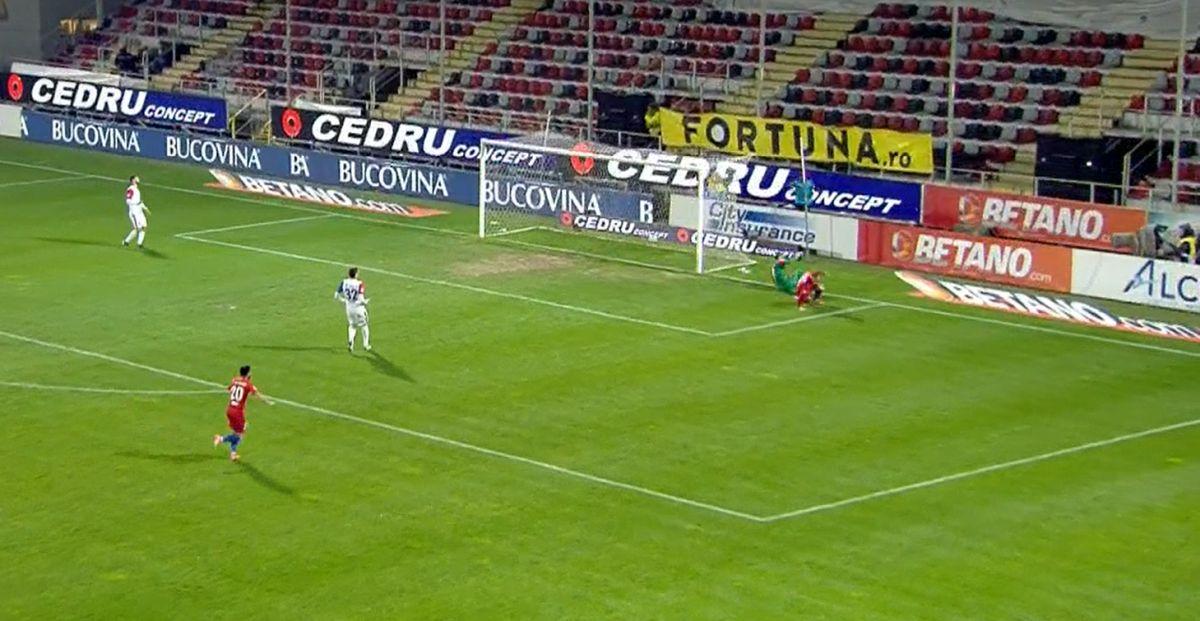 FCSB - FC Botoșani: Eduard Pap, gafă uriașă la Giurgiu