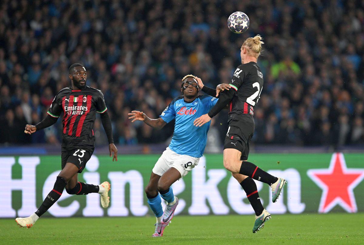 Napoli - AC Milan, cele mai spectaculoase imagini ale „sfertului” din Champions League