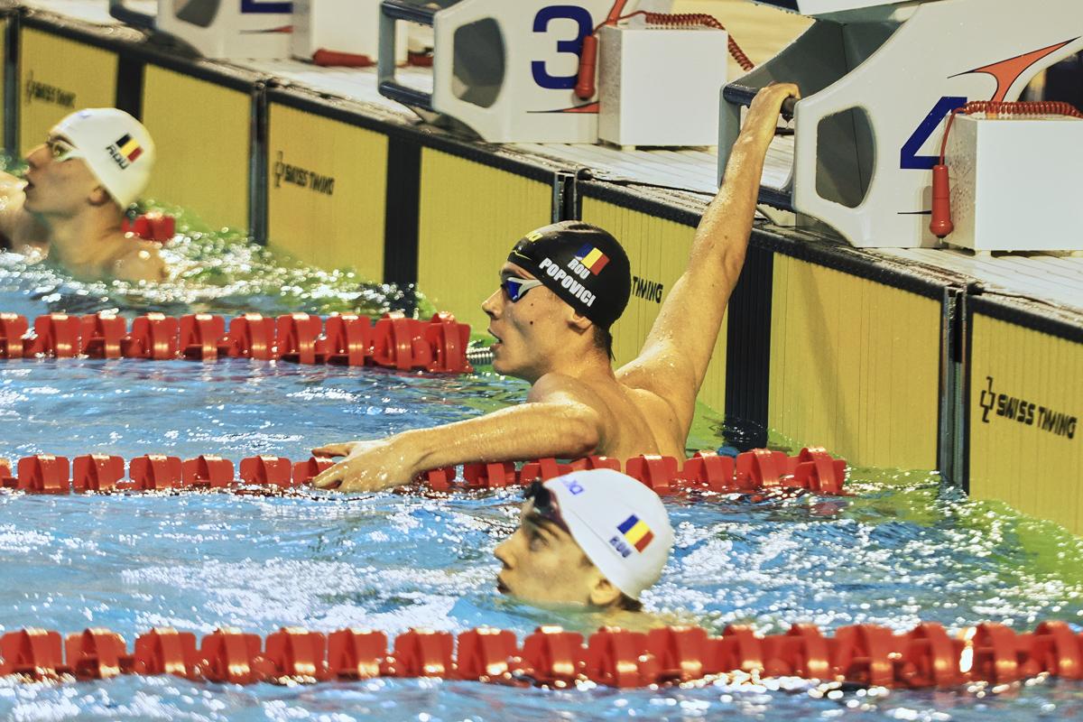 O nouă medalie de aur! David Popovici s-a impus și în proba de 200 m liber la Campionatele Naționale de la Otopeni