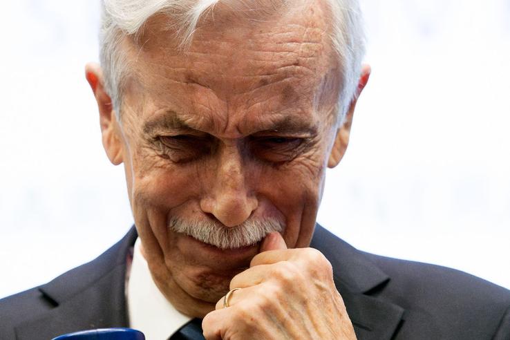 Arthur Hoffmann, vizibil emoționat /  Sursă foto: Ionuț Iordache (GSP)