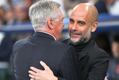 Carlo Ancelotti și Pep Guardiola / Foto: Getty Images