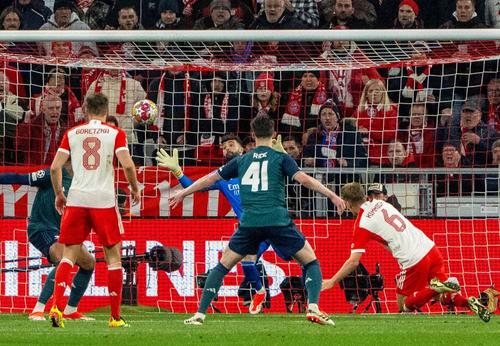 Joshua Kimmich a punctat decisiv în poarta lui David Raya / Foto: Imago