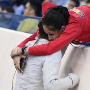 Vlad Covaliu alături de prietena lui, sabrera Anastasia Fusea