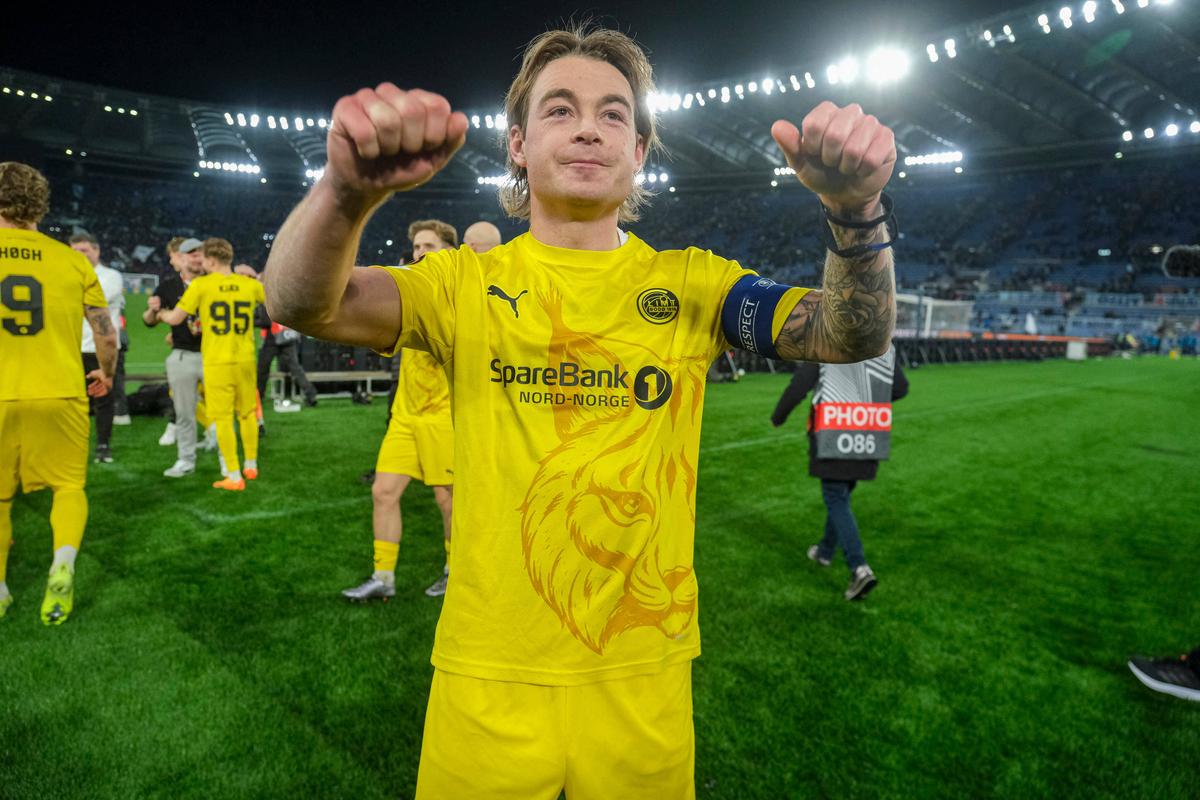 Imagini de bucurie, Bodo Glimt la finalul meciului cu Lazio