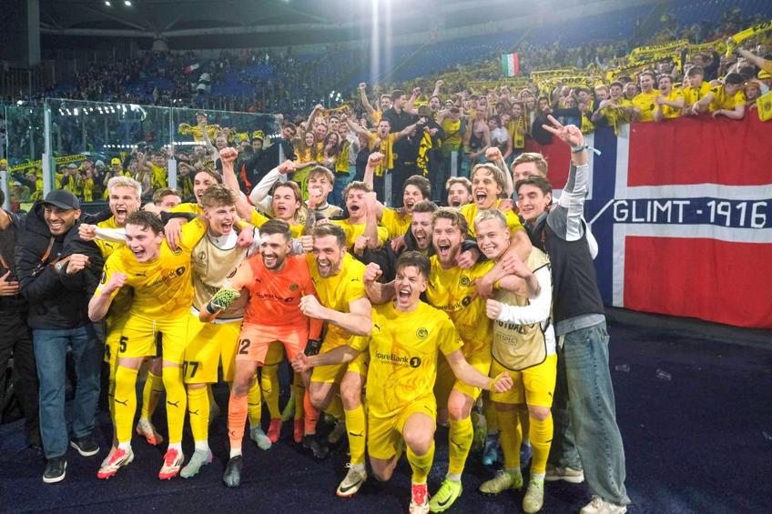 Fiesta campioanei Norvegiei la Roma, după calificarea istorică în semifinalele Europa League / Foto: Imago