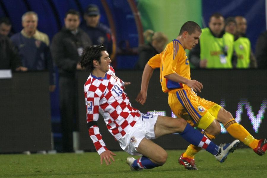 Nikola Pokrivač, în amicalul cu România din Ghencea / Sursă foto: Arhivă Gazeta Sporturilor Tragedie pe șosea! Fostul internațional croat a murit într-un accident rutier violent: doi colegi de echipă se zbat între viață și moarte » A jucat contra României, în 2009
