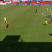 Patrick Dulcea, gol anulat în Csikszereda - Unirea Slobozia // FOTO: captură Prima Sport