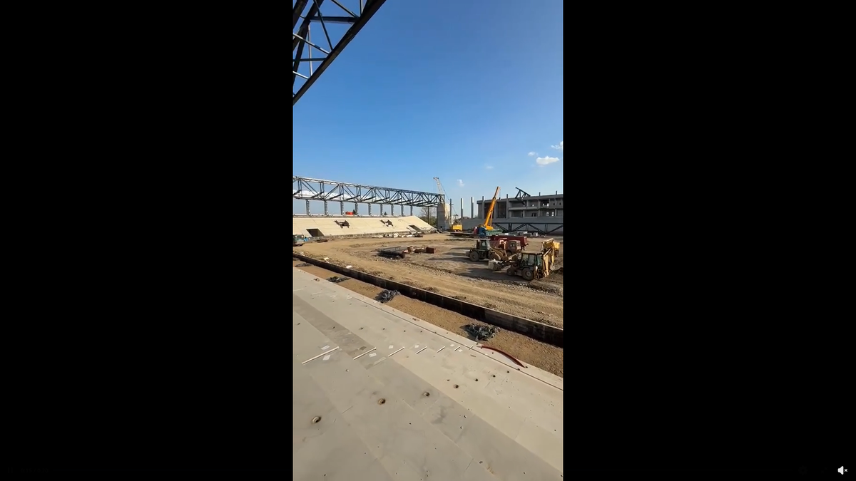 Stadiul lucrărilor la Stadionul Eroii Timișoarei - aprilie 2026