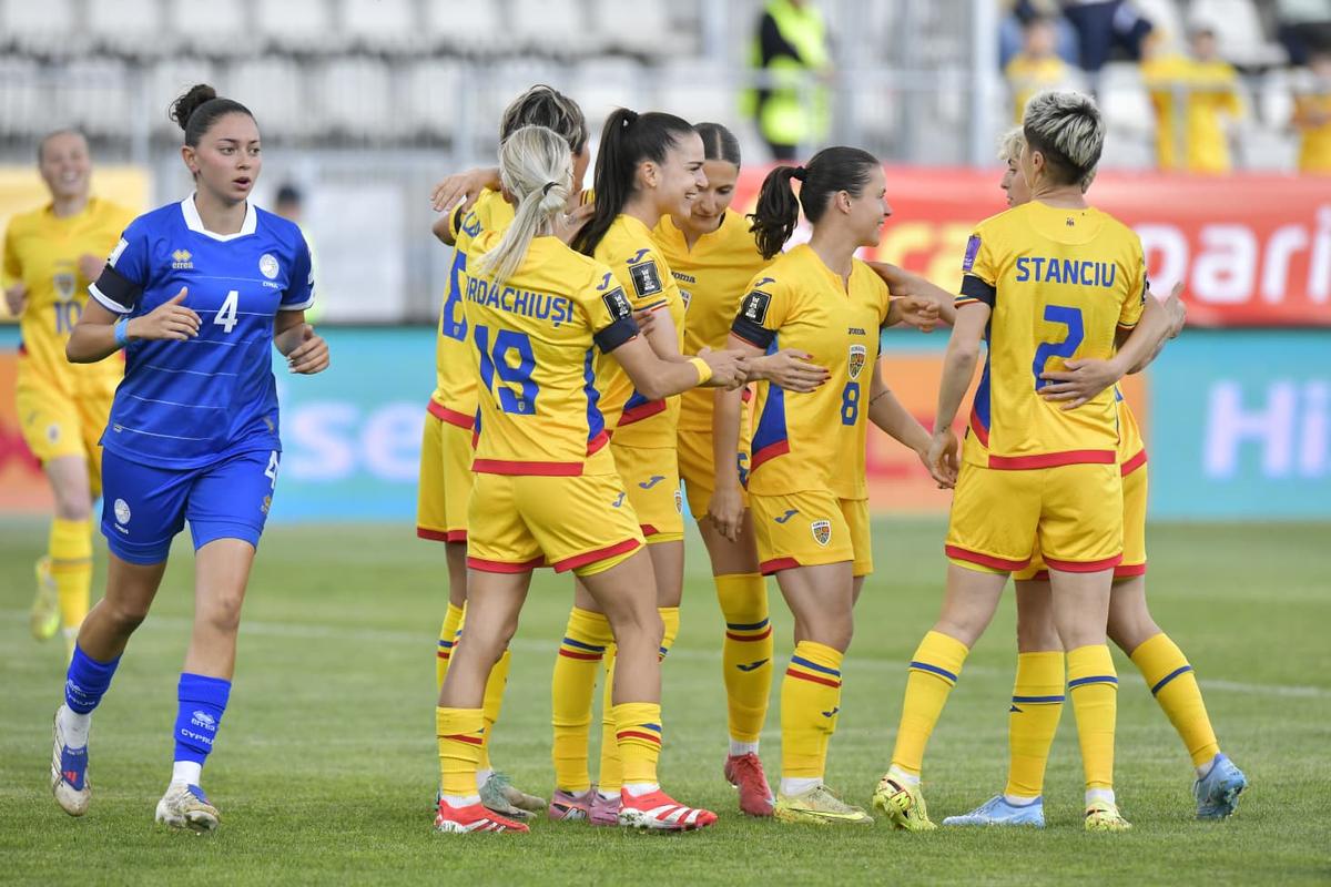 România - Cipru, la fotbal feminin