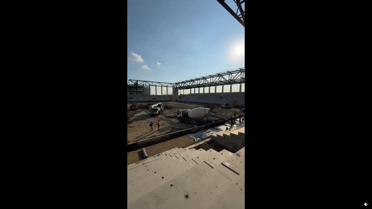 Stadiul lucrărilor la Stadionul Eroii Timișoarei - aprilie 2026