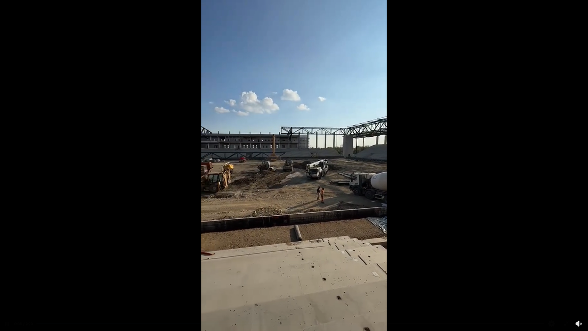 Stadiul lucrărilor la Stadionul Eroii Timișoarei - aprilie 2026