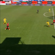 Patrick Dulcea, gol anulat în Csikszereda - Unirea Slobozia // FOTO: captură Prima Sport