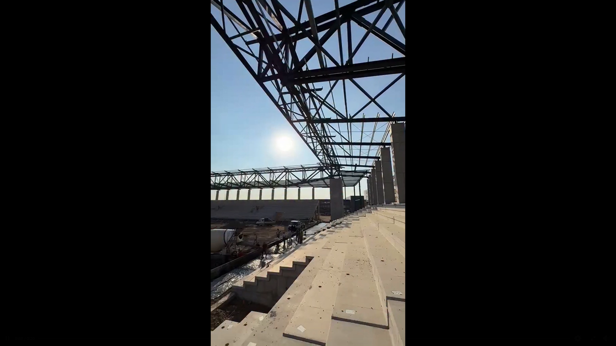 Stadiul lucrărilor la Stadionul Eroii Timișoarei - aprilie 2026