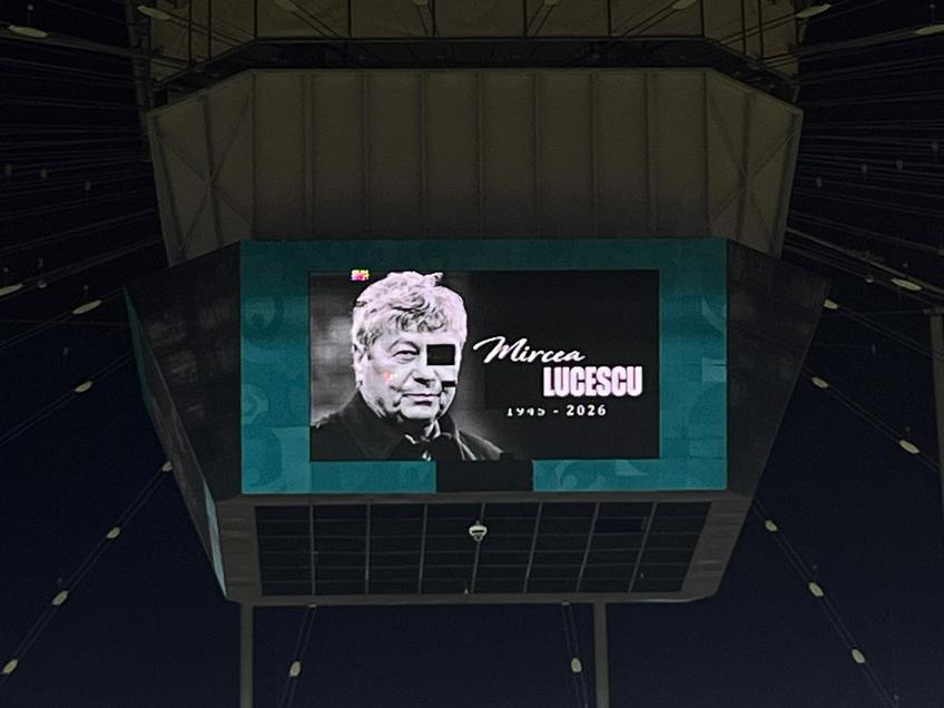 Moment de reculegere în memoria lui Mircea Lucescu înainte de Dinamo - U Cluj