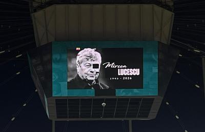 Omagiul pentru Mircea Lucescu, stricat din nou de „cubul” Arenei Naționale