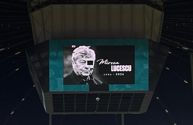 Omagiul pentru Mircea Lucescu, stricat din nou de „cubul” Arenei Naționale