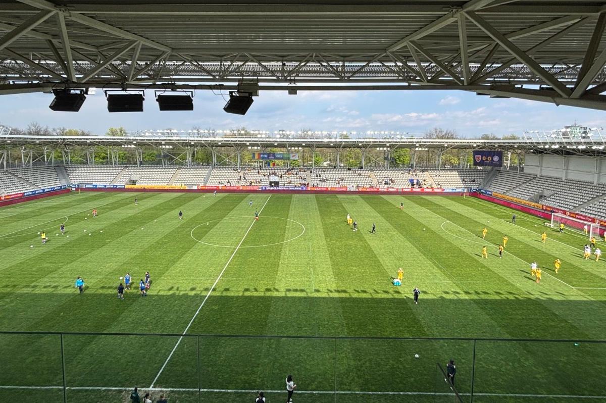 Imagini de pe Arcul de Triumf înainte de România - Cipru la fotbal feminin