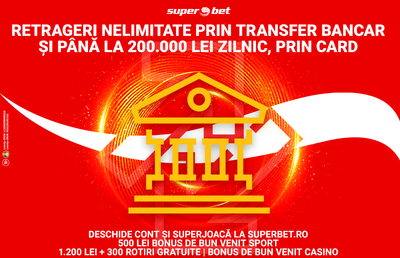 Superdorință împlinită: retrageri nelimitate la Superbet!