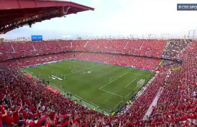 „Piele de găină” pe Ramon Sanchez Pizjuan » Imnul celor de la Sevilla, cântat de peste 45.000 de fani