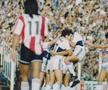 Jose Perdomo, la minge, în meciul din 1992 cu Estudiantes Foto: TyC Sports