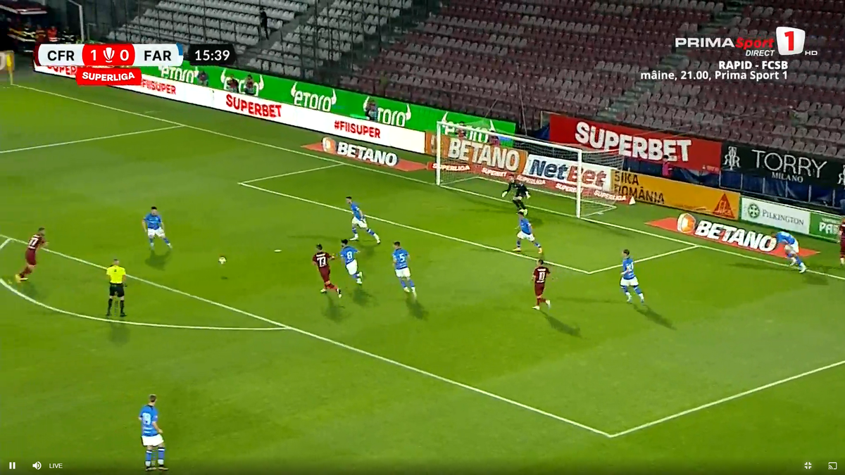 Tachtsidis, gol superb în CFR Cluj - Farul