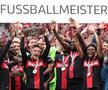 Bayer Leverkusen a terminat fără eșec sezonul din Bundesliga, foto: Getty Images