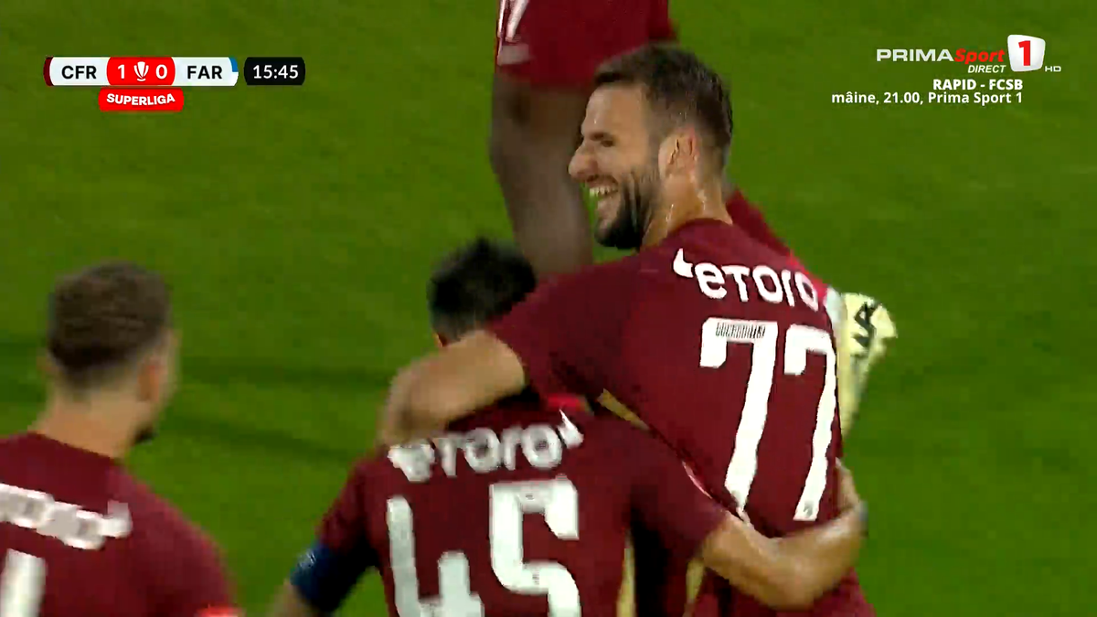 Tachtsidis, gol superb în CFR Cluj - Farul