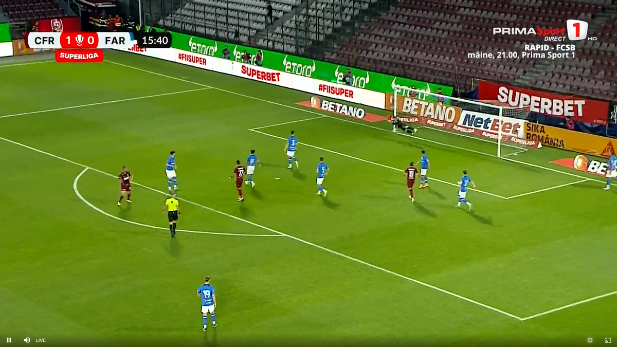 Tachtsidis, gol superb în CFR Cluj - Farul