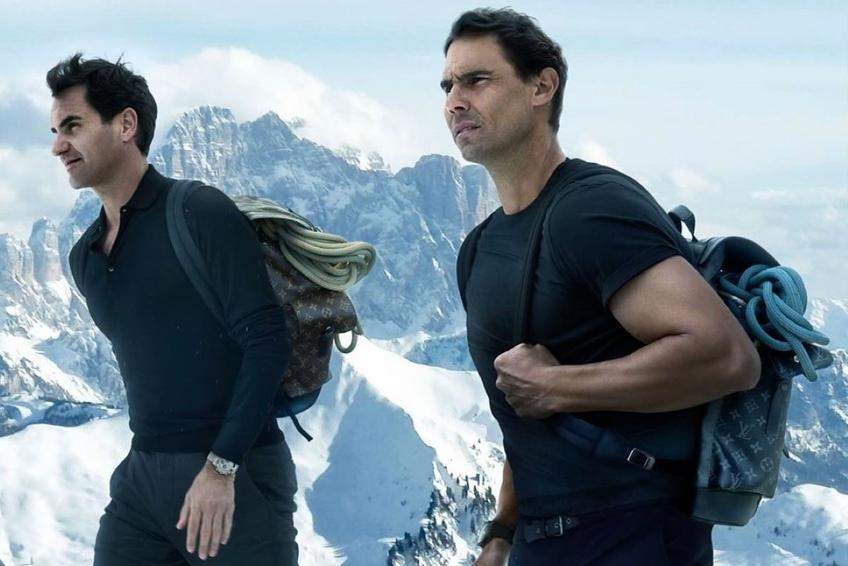 Roger Federer și Rafael Nadal Foto: Instagram Louis Vuitton/Annie Leibovitz