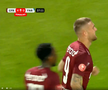 Daniel Bîrligea, gol superb în CFR Cluj - Farul