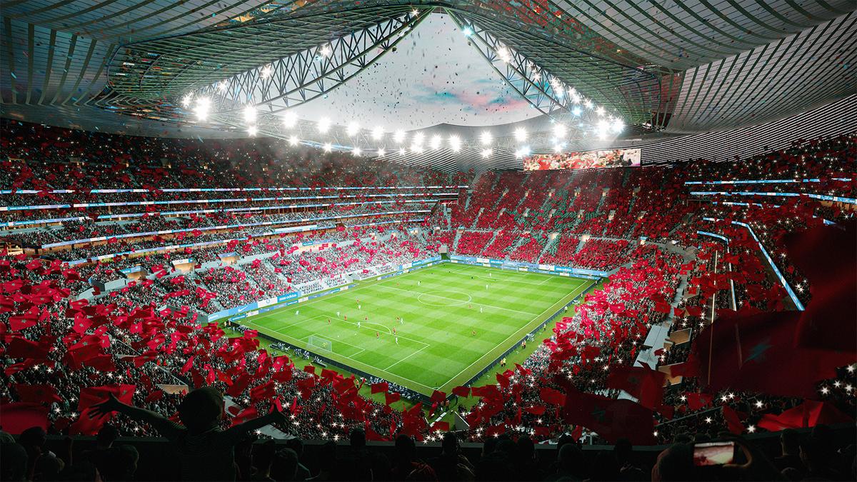 Mega-stadionul care rivalizează cu Santiago Bernabeu pentru finala CM 2030 » Va avea 115.000 de locuri: imagini de pe șantier