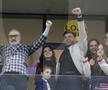 Teodora Becali, Mihai Mincu, Gigi Becali, la FCSB - U Craiova 1-0. Foto: Ionuț Iordache (GSP.RO)