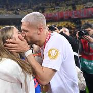 Antonia Salanta și Daniel Bîrligea, la petrecerea câștigătorii titlului de către FCSB. Foto: Eduard Vînătoru (GSP.RO)