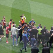 Scenele de la finalul partidei Steaua - Reșița, scor 0-2 / Foto: GSP