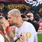 Antonia Salanta și Daniel Bîrligea, la petrecerea câștigătorii titlului de către FCSB. Foto: Eduard Vînătoru (GSP.RO)