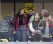 Teodora Becali, Mihai Mincu, Gigi Becali, la FCSB - U Craiova 1-0. Foto: Ionuț Iordache (GSP.RO)
