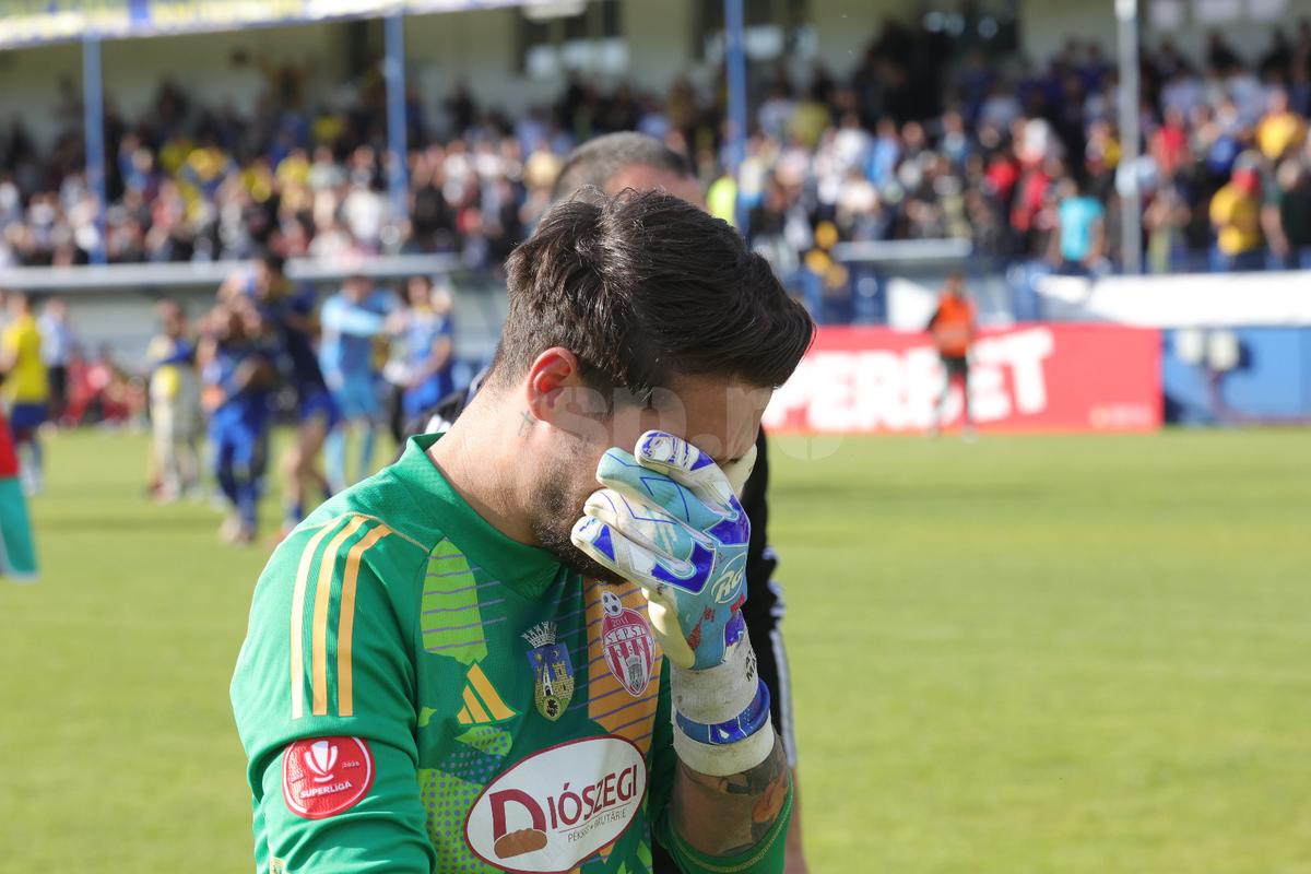 Dezamăgirea lui Laszlo Dioszegi și a jucătorilor covăsneni după Unirea Slobozia - Sepsi