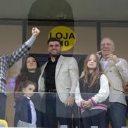 Teodora Becali, Mihai Mincu, Gigi Becali, la FCSB - U Craiova 1-0. Foto: Ionuț Iordache (GSP.RO)