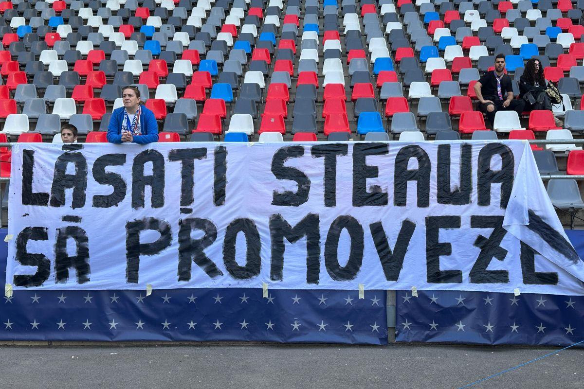 Steaua București - CSM Reșița, ultima etapă a play-off-ului din Liga 2: imagini din Ghencea