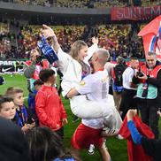 Antonia Salanta și Daniel Bîrligea, la petrecerea câștigătorii titlului de către FCSB. Foto: Eduard Vînătoru (GSP.RO)