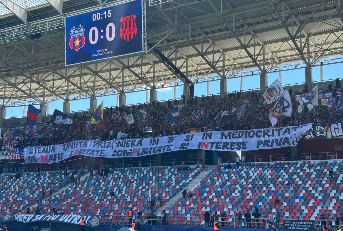 Steaua București - CSM Reșița, ultima etapă a play-off-ului din Liga 2: imagini din Ghencea
