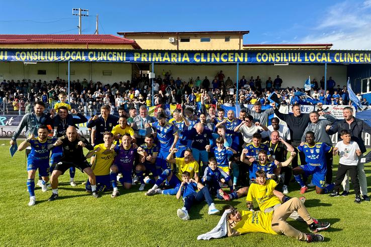 Unirea Slobozia va juca barajul de menținere / retrogradare, după victoria 2-1 cu Sepsi. Foto: Ionuț Iordache (GSP.RO)