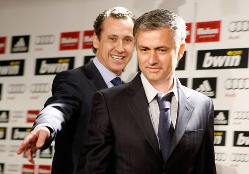 Jorge Valdano și Jose Mourinho, în perioada în care au colaborat la Real Madrid / Foto: Imago Images