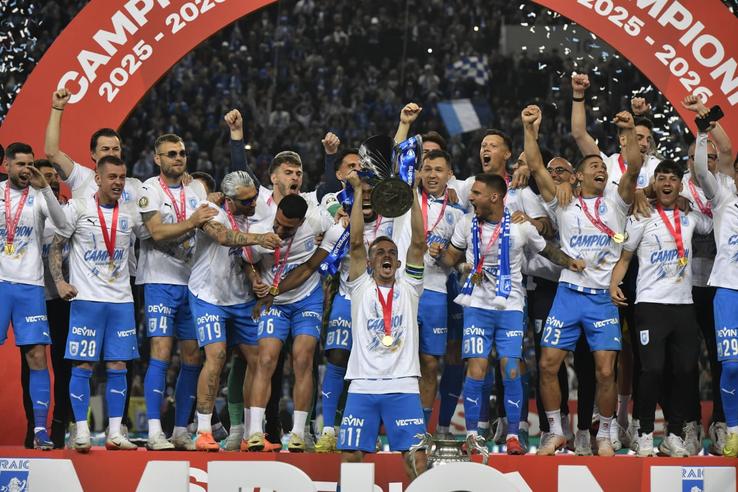 Nicușor Bancu. Universitatea Craiova a câștigat titlul de campioană în Superligă. Foto: Cristi Preda (GSP.RO)
