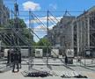 Piața „Mihai Viteazul” din Craiova, pregătită pentru sărbătoarea de titlu